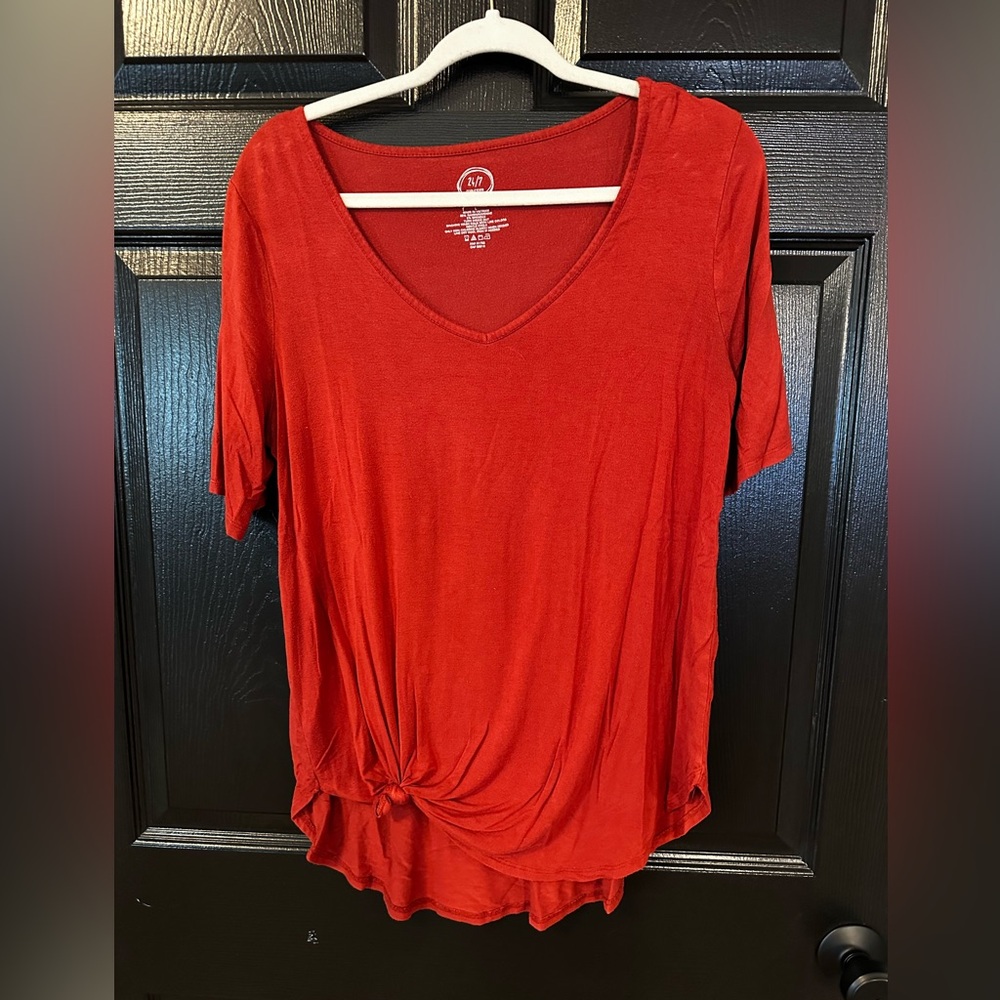 Burnt Orange 24/7 Short Sleeve Shirt - Large